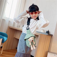Nouveau sac populaire pour enfants Cross-body Cute Bear Chest Bag pour femmes garçons et filles Mini sac en toile