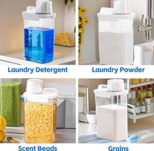 Home Upgrade Sealed <b>Kitchen</b> PET Food-grade Grains Rice Cereals <b>Storage</b> Boxes Transparent Dry Food <b>Containers</b> Eco-Friendly - Product Image 2