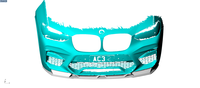 Menton de séparation de lèvre avant en Fiber de carbone, pour BMW F97 X3 M F98 X4 M 2019 — 2021, X3M X4M