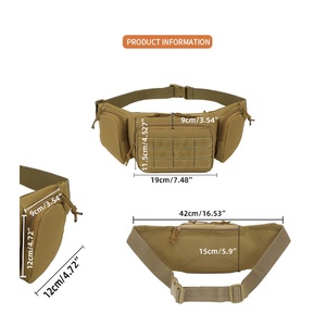 Bolsa Táctica Multifuncional para Hombre, Venta al por Mayor de Fábrica, Bolsa Cruzada para Exteriores, Estuche Invisible para Pistola, Resistente al Desgaste y Duradera - Product Image 3