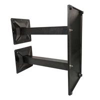 Base de table rectangulaire noire de haute qualité en fonte à double tube plat, pour table de café et de salle à manger, vente en gros, table industrielle d'extérieur