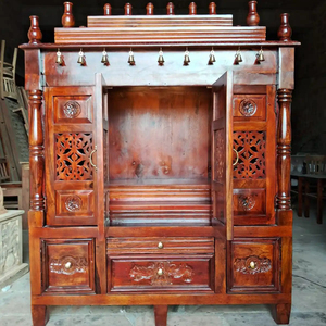 Ngôi Đền phía Nam Ấn Độ | Tủ pooja mandir/pooja - Product Image 1