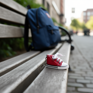 Shoe Key Ring <b>Mini</b> Sneaker Keychain 8cm Multicolor Canvas Shoes Keychain For Bag Or <b>Backpack</b> Accessory - Product Image 3