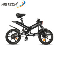 Vélo électrique pliable Bodywel T16 pour enfants avec roue de 16 pouces, moteur de 250 W, batterie au lithium de 36 V 10,4 Ah, vitesse de 25 km/h, écran LED de 4,5 pouces