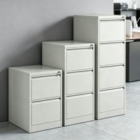 Archivador Lateral Metálico de 4 Cajones para Archivos de Tamaño Legal/Letter/A4/F4