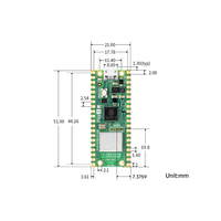 Carte microcontrôleur Raspberry Pi Pico 2 W basée sur la puce officielle RP2350 double cœur et double architecture prise en charge WIFI /Bluetooth