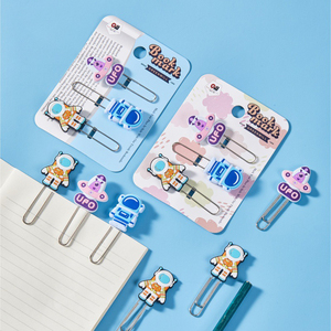 Clips <span class=keywords><strong>de</strong></span> Papel Mini <span class=keywords><strong>de</strong></span> PVC Suave con Diseño <span class=keywords><strong>de</strong></span> Dibujos Animados, Marca DH, Creativos, Reutilizables, Divertidos, para Estudiantes, Juego <span class=keywords><strong>de</strong></span> Clips Escolares, Suministros <span class=keywords><strong>de</strong></span> Papelería - Product Image 2