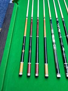 Кий для пула Peri SY04 Series Standard Speed 1/2 Split Club Center Joint, гравированный, из клена, с большой головкой, графитовый шафт, китайский, для игры в бильярд (черный) - Product Image 5