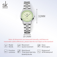 SK Vente en gros rose clair/jaune/violet Montre à quartz pour femme 32mm Boîtier en acier inoxydable 5ATM étanche OEM ODM Usine