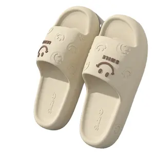 damen flip-flops sommer niedlich lächelnd gesicht spa schuhe mode plattform rutschen sandalen hausschuhe für frauen