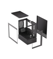 AntarcChill Factory Popular Computer Case Gaming Motherboard Support Water Cooling Wholesale Pc Customized Case with LED Fan