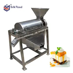 Stainless steel fruit pulp processing machine