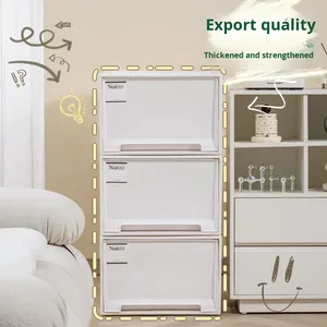 <span class=keywords><strong>Lener</strong></span> 1211 Minimalistische Verstärkte Rechteckige Schubladenbox aus PP-Kunststoff Mehrzweck-Aufbewahrungsbox Schlafzimmer Kleideraufbewahrung Staubdicht - Product Image 2