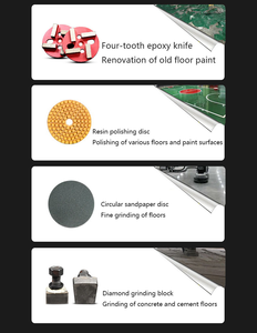 Machine à poncer le béton sans poussière GT-300, moteur 4KW, vitesse variable, haute efficacité, polissage de précision du béton - Product Image 5