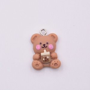 Bear Bunny Animal Resin Pendant <b>Charms</b> <b>for</b> Jewelry Making DIY Earrings Necklace <b>Bracelet</b> Handmade Keychain Accessories Colgantes - Product Image 3