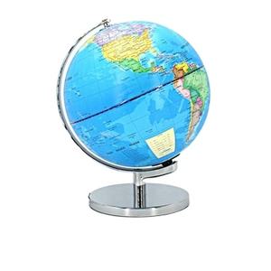 Luz de globo mundial de Pvc iluminada en 5 diámetros Base de metal Mapa político Globo Geográfico educativo <span class=keywords><strong>con</strong></span> lámpara - Product Image 1