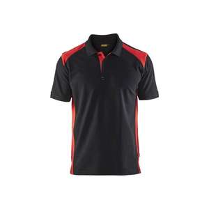BLAKLADER - 332410509956L Polo Negro/Rojo-EAN 7330509396568 CAMISETAS Y POLOS DE TRABAJO - Product Image 1