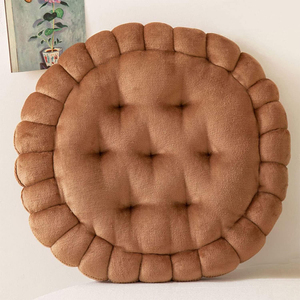 Cojín de Meditación Personalizado en Forma de Galleta, Cojín Redondo para Silla, Almohada Cuadrada para el Suelo, para Sala de Estar, Balcón, Oficina, Sofá, Yoga - Product Image 1