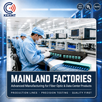 Panneau de brassage haute densité multimode KEXINT 1U 144 cœurs pour centre de données