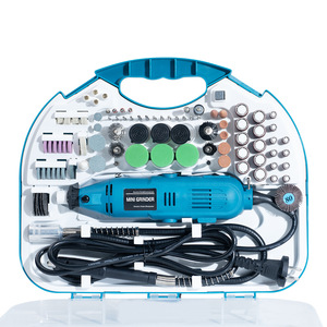 Juego de 211 Piezas de Herramientas Mini de Pulido, Herramienta Rotatoria Eléctrica de 180W con Velocidad Variable y Estuche Rígido para Pulir y Cortar - Product Image 1