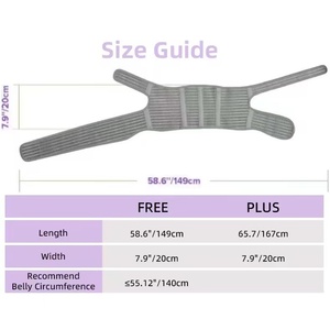เข็มขัดพยุงครรภ์ RUNYI ผลิตจากถ่านไม้ไผ่สีเทา ระบายอากาศได้ดี ช่วยบรรเทาอาการปวดหลังและปวดท้องสำหรับคุณแม่ตั้งครรภ์ - Product Image 4