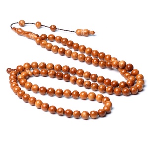 Semi di Kuka naturali di alta qualità rosario musulmano 8mm 99 perline Subha islamico Tespih perline di preghiera Kuka legno Tasbih Misbaha - Product Image 2