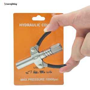 Pistola de Engrase Universal de Alta Presión 10000 PSI con Liberación Rápida, Doble Mango y Acopladores con Bloqueo - Product Image 4