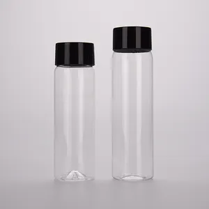 Bouteille en forme de <span class=keywords><strong>Voss</strong></span> à épaulement plat à cylindre droit en plastique PET de 300ml - Product Image 1