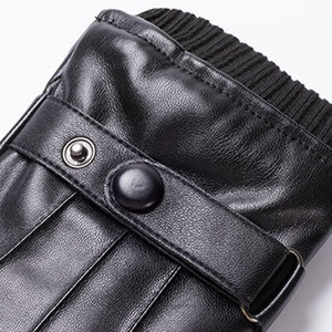 FF589 gants d'hiver en <span class=keywords><strong>cuir</strong></span> pour hommes et femmes, pour l'extérieur, doublés de peluche, pour écran tactile, moto, cyclisme, conduite - Product Image 3