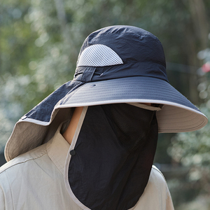 2025 esterno estivo cappello a secchiello per gli uomini copril collo protezione viso Anti UV per alpinismo e pesca - Product Image 3