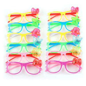Light Up <b>Glasses</b> <b>Plastic</b> Flashing Party Props For Youth Christmas Holiday Events - Product Image 4