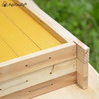 Langs troth Deep Waxed Wood Bee Hive Rahmen mit Wired Beeswax Foundation Imkerei ausrüstung Imkerei-Werkzeug versorgung Api cultura