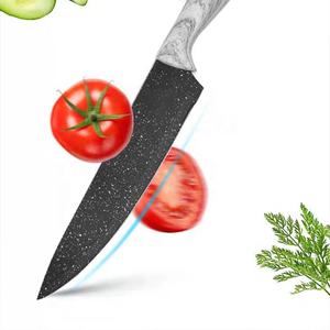 <span class=keywords><strong>Best</strong></span> Selling 8-Piece Non-Stick Preto Revestimento Cozinha Faca <span class=keywords><strong>Set</strong></span> Aço Inoxidável Lâmina Caixa de Presente do Chef Profissional Outdoor Usage - Product Image 6