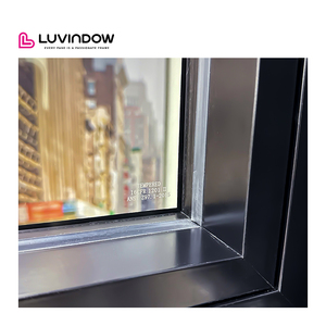 Biệt thự ven biển nhôm cửa sổ cửa sổ tác động bão chống ăn mòn hồ sơ mỏng đẩy ra cửa sổ kính cho ngôi nhà - Product Image 4