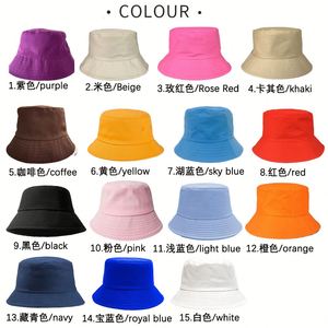 Printed Bucket Oem Factory Outdoor Sun Protection Fisherman Reversible Men Women Cotton <b>Hats</b> With Custom Logo - Product Image 6