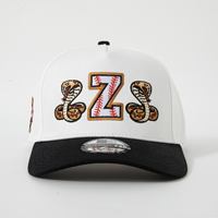 Gorra de Béisbol Clásica de Dos Tonos, Estructurada, Personalizada, de 5 Paneles, con Logotipo Bordado del Equipo o Club, con Cierre a Presión