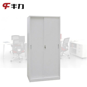 Armoire en métal de style industriel moderne avec porte coulissante en acier et fonction pliable - Product Image 2