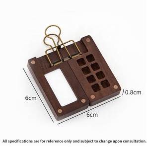 Tavolozza Portatile in Legno a 8 Scomparti, Mini Scatola per Colori da Viaggio per Acquerello - Product Image 3