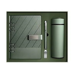 Notebook Gift Box Set Can Be Customized Logo High-end A5 Pu Leather Men's Gift Business Use Hand Gift