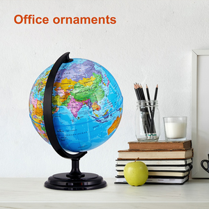 Globe terrestre 3D stéréo lumineux Lianying pour l'enseignement de la géographie, ornements pédagogiques pour les élèves du collège et du primaire, en plastique et métal - Product Image 2