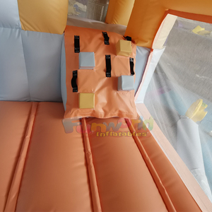 Castillo hinchable bouncy <b>castle</b> commercial inflatable pastel <b>bounce</b> house with slide and ball pit - Product Image 5