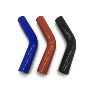 135 90 180 120 degree 100mm 102mm 127mm length black flexible silicone rubber elbow radiator hose tubing