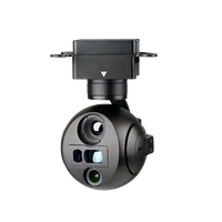 Kamera Gimbal UAV Mini 3 Axis A609R 2MP EO 640X512 IR Thermal AI Tracking 1200m Laser Rangefinder Drone Payload