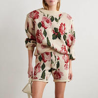 Ensemble deux pièces en laine jacquard à capuche avec logo personnalisé, style Y2K tendance pour femme, boutons sur le devant, séchage rapide, collection automne