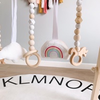 Grande boucle d'oreille bohème pour bébé, ornements nordiques, décoration artistique pour chambre d'enfant