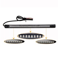 Barre lumineuse 48 LED pour moto, clignotant arrière, ampoule d'arrêt de frein arrière, lampe de freinage, lumière de frein 3528SMD 3014SMD, double couleur
