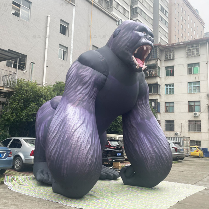 Индивидуальные водонепроницаемые гигантские надувные игрушки Kingkong Gorilla, мультипликационный персонаж, талисман, воздуходувка Оксфорда, рекламные надувные модели