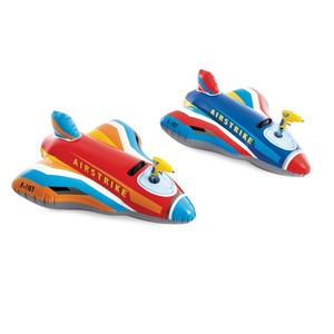 Bouée gonflable pour enfants <span class=keywords><strong>Intex</strong></span> 57531 en forme <span class=keywords><strong>d</strong></span>'avion avec pistolet à <span class=keywords><strong>eau</strong></span> intégré, jouet aquatique gonflable en PVC pour piscine - Product Image 1