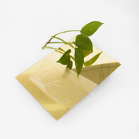 Vente en gros de feuilles de plastique miroir or et argent 4x8, feuilles acryliques miroir double face