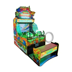 Machine de jeu vidéo d'intérieur à pièces de monnaie, thème de la tribal des dinosaures, tir à l'eau pour enfants, à vendre